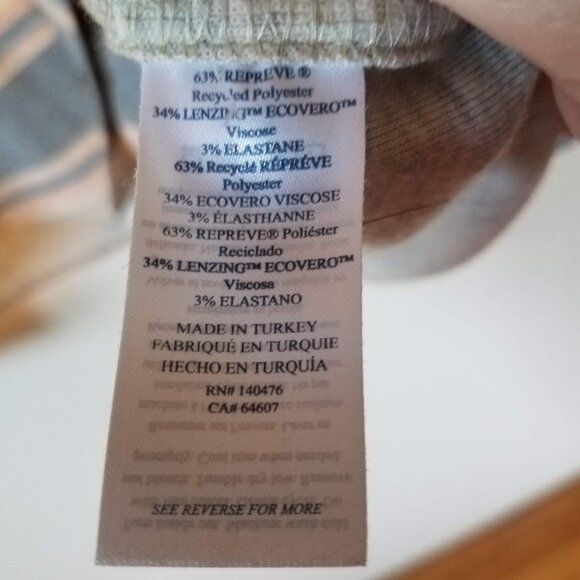 Faherty Women's Legend Sweater Shirt Coastline Stripe XL Extra Large WKS… - Picture 7 of 9